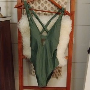 Brand New Cupshe Green Bathing Suit